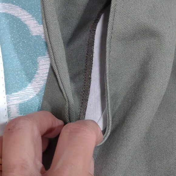 RIDER CASUAL 2 POCKET KHAKI GREEN JEANS ALL COTTON HI RISE STRAIGHT LEG SIZE 12M - Picture 8 of 11